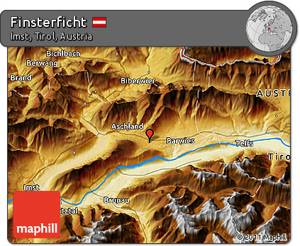 Physical 3D Map of Finsterficht