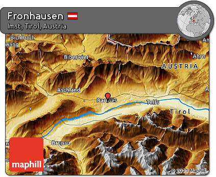 Physical 3D Map of Fronhausen