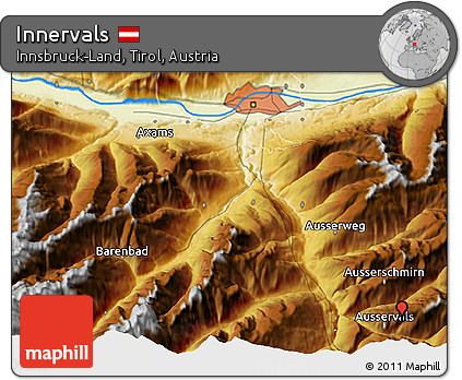 Physical 3D Map of Innervals