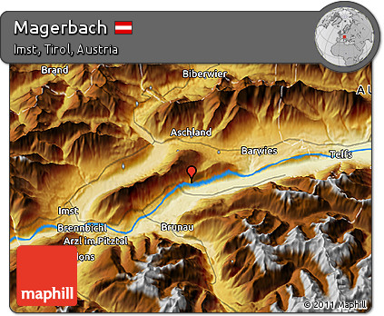 Physical 3D Map of Magerbach