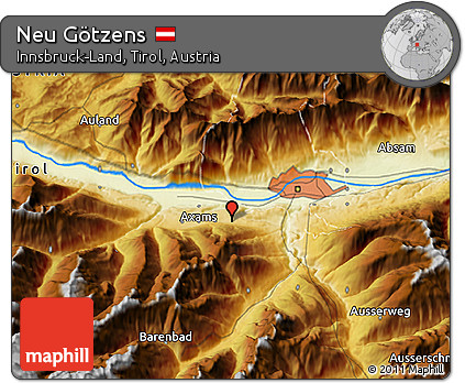 Physical 3D Map of Neu Götzens