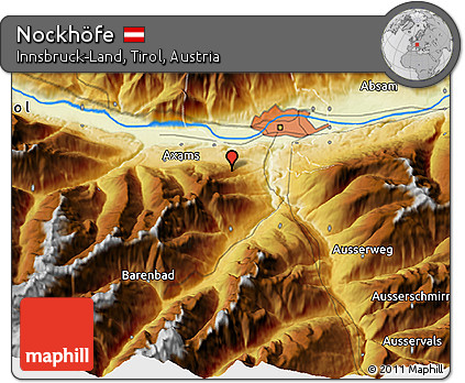 Physical 3D Map of Nockhöfe