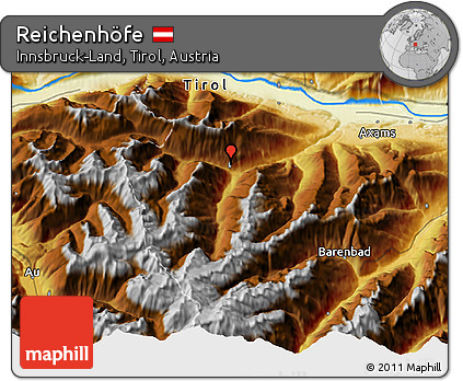 Physical 3D Map of Reichenhöfe
