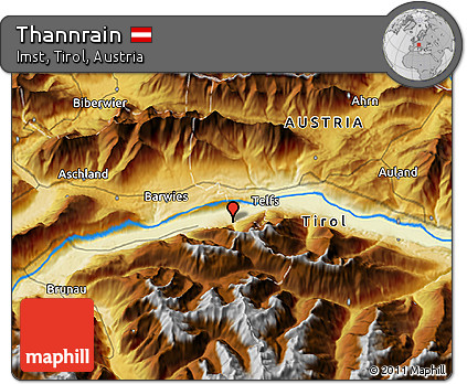 Physical 3D Map of Thannrain