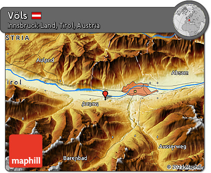 Physical 3D Map of Völs