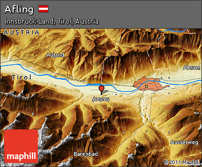 Physical 3D Map of Afling