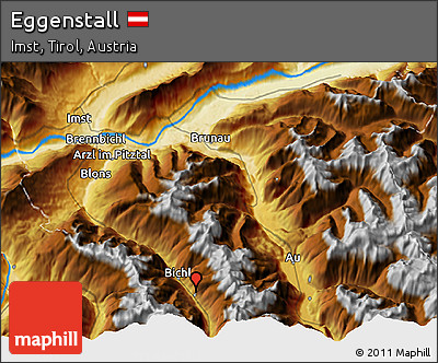 Physical 3D Map of Eggenstall