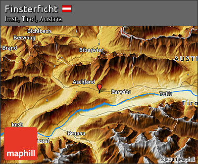 Physical 3D Map of Finsterficht