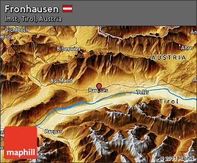 Physical 3D Map of Fronhausen