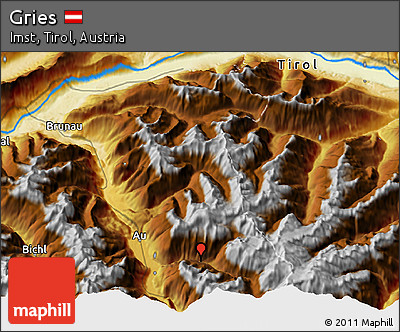 Physical 3D Map of Gries