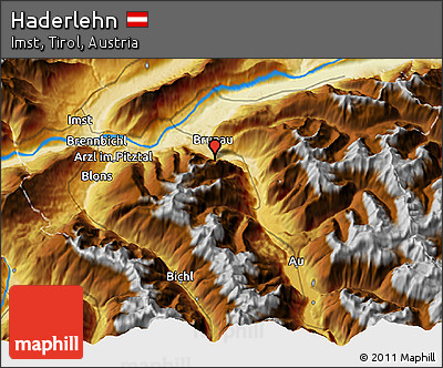 Physical 3D Map of Haderlehn