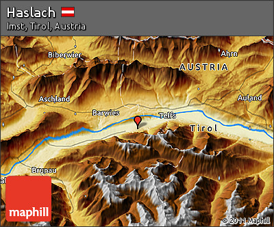 Physical 3D Map of Haslach