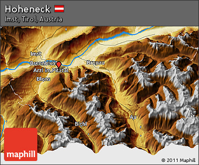 Physical 3D Map of Hoheneck