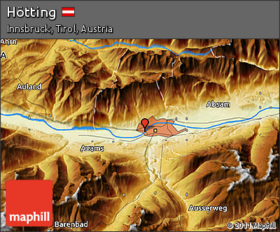 Physical 3D Map of Hötting
