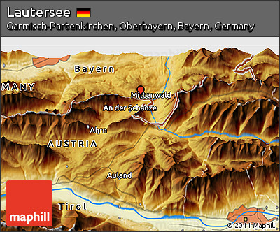Physical 3D Map of Lautersee