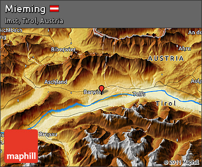 Physical 3D Map of Mieming