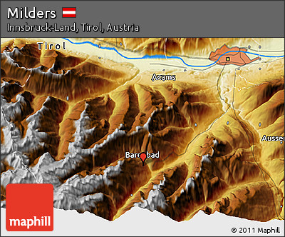Physical 3D Map of Milders