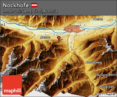 Physical 3D Map of Nockhöfe