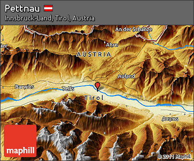 Physical 3D Map of Pettnau