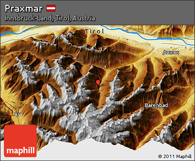 Physical 3D Map of Praxmar