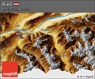 Physical 3D Map of Ried