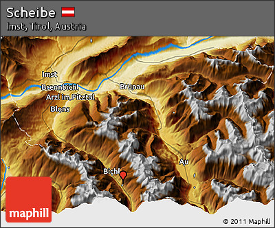Physical 3D Map of Scheibe