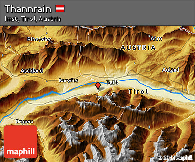 Physical 3D Map of Thannrain