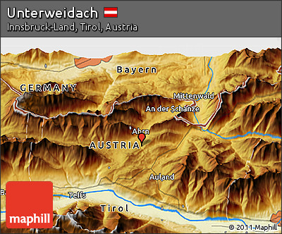 Physical 3D Map of Unterweidach