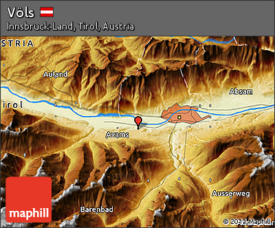 Physical 3D Map of Völs