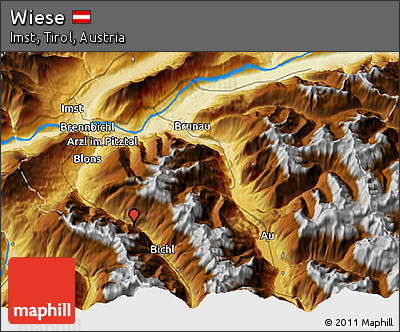 Physical 3D Map of Wiese