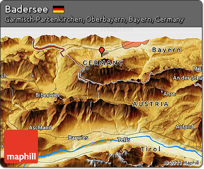 Physical 3D Map of Badersee