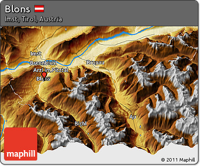 Physical 3D Map of Blons