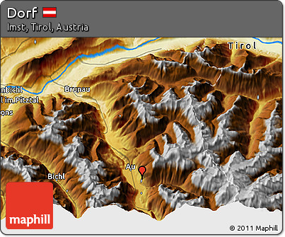 Physical 3D Map of Dorf