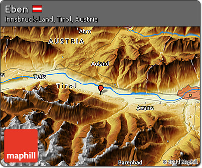 Physical 3D Map of Eben