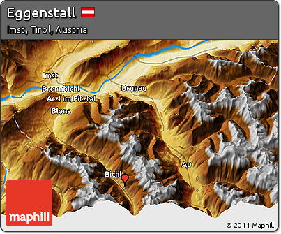 Physical 3D Map of Eggenstall