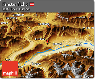 Physical 3D Map of Finsterficht