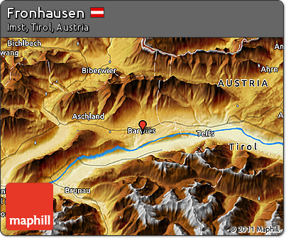 Physical 3D Map of Fronhausen