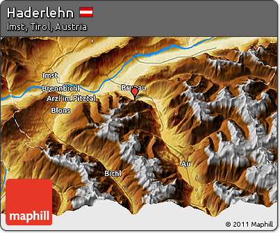 Physical 3D Map of Haderlehn
