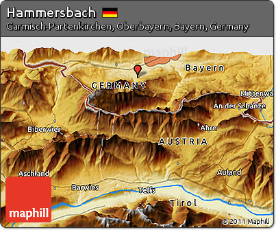 Physical 3D Map of Hammersbach