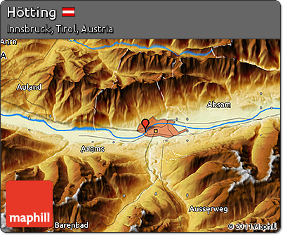Physical 3D Map of Hötting