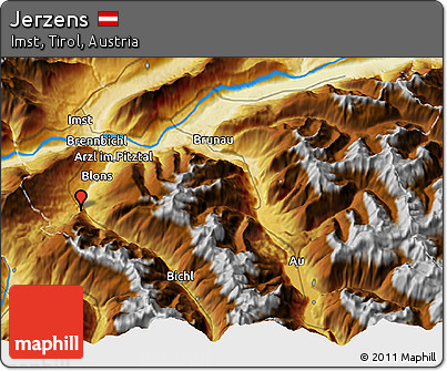 Physical 3D Map of Jerzens