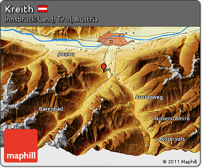 Physical 3D Map of Kreith