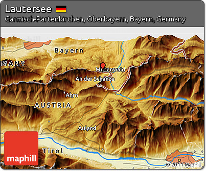 Physical 3D Map of Lautersee