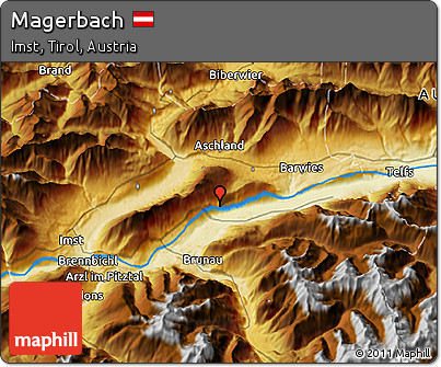Physical 3D Map of Magerbach