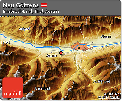 Physical 3D Map of Neu Götzens