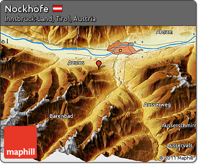Physical 3D Map of Nockhöfe