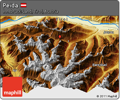 Physical 3D Map of Peida