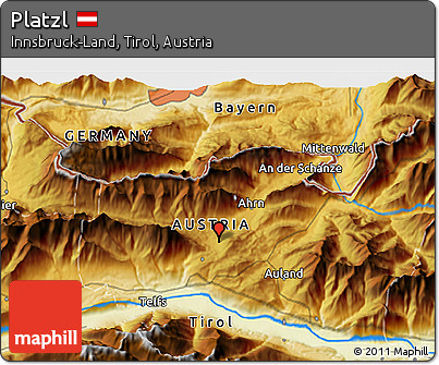 Physical 3D Map of Platzl