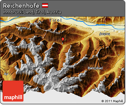 Physical 3D Map of Reichenhöfe