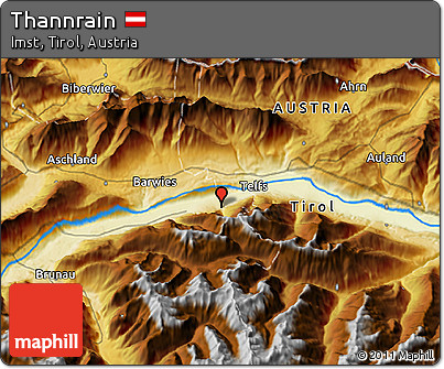 Physical 3D Map of Thannrain